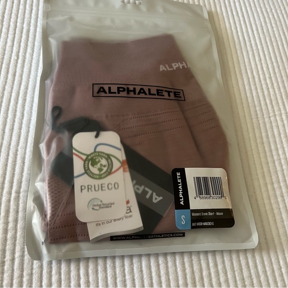 NWT Alphalete Ozone Spandex Shorts Mauve size small - Picture 1 of 8